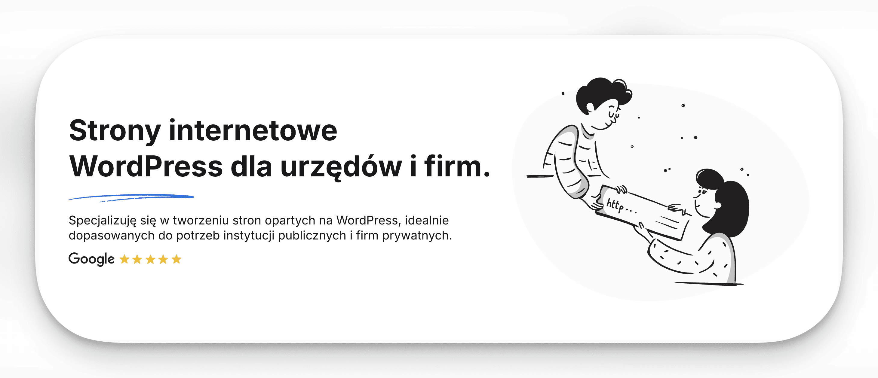 Baner promocyjny firmy codetech.dev tworzącej strony internetowe zgodne z WCAG